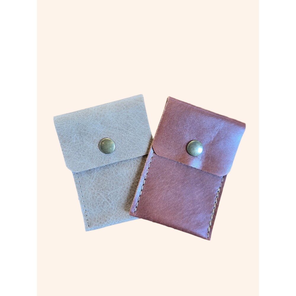 Small Leather Snap Case * Guitar Pick Case
